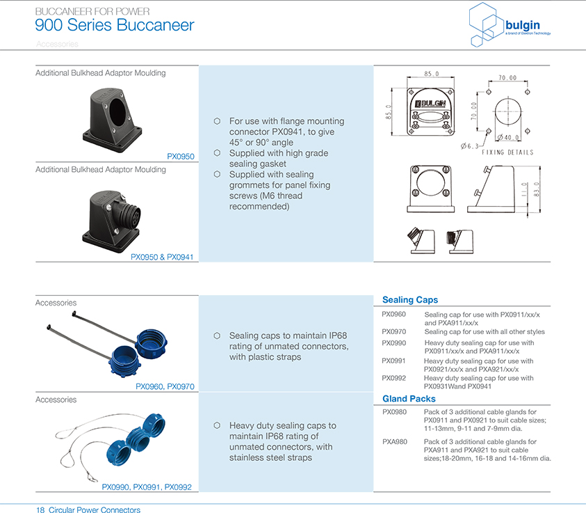 900系列连接器附件