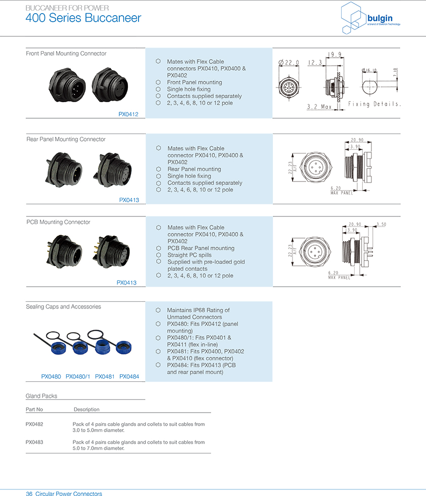 线缆连接器PX0410附件 线缆连接器PX0410附件