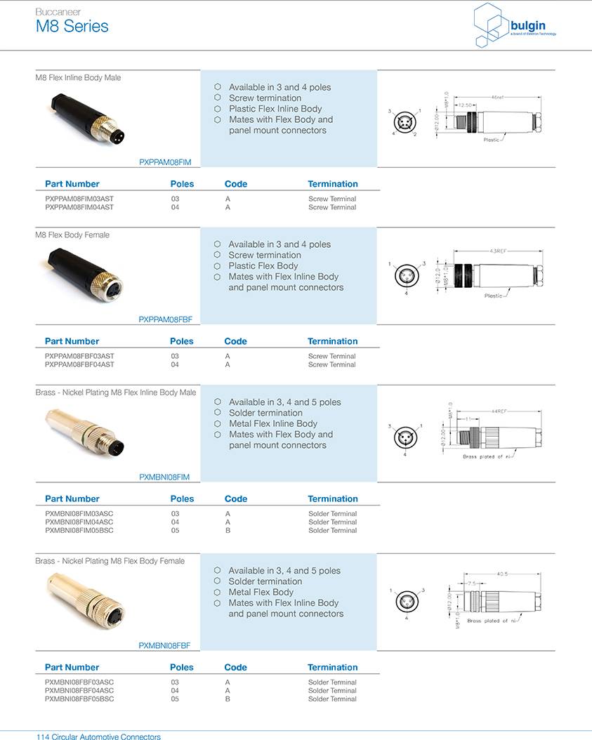 M8 A型母头装配式连接器规格型号 M8 A型母头装配式连接器规格型号