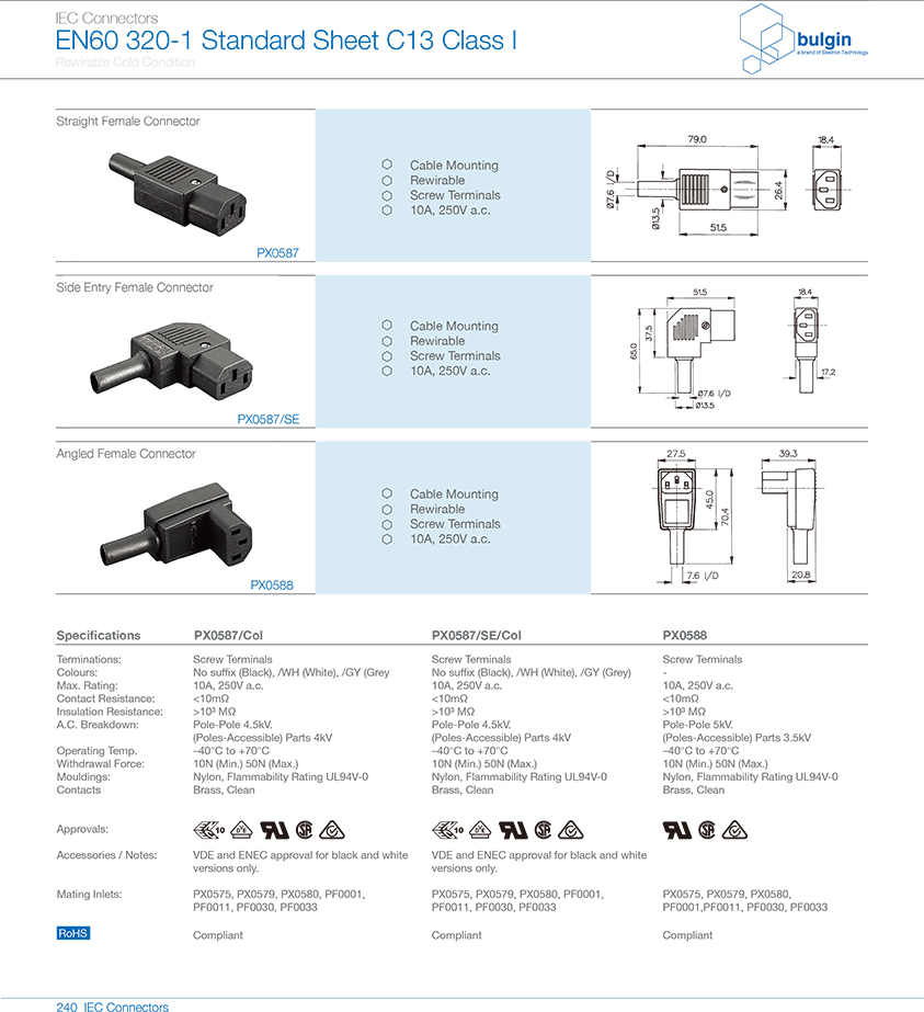 直型内螺纹连接器PX0587技术参数 直型内螺纹连接器PX0587技术参数