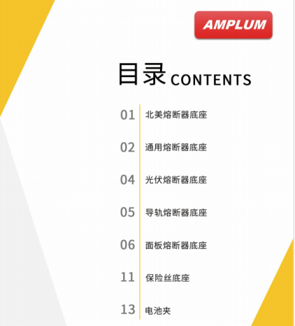 AMPLUM熔断器底座 AMPLUM熔断器底座